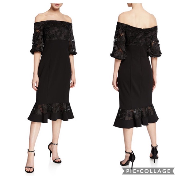 Aidan Mattox Off the shoulder mermaid dress - Picture 2 of 7